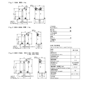 【送料無料】三菱電機 低圧変流器 CW-15LM 200/5（2個)
