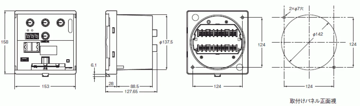 【送料無料】零相電圧検出装置VOC-1MS2-3M