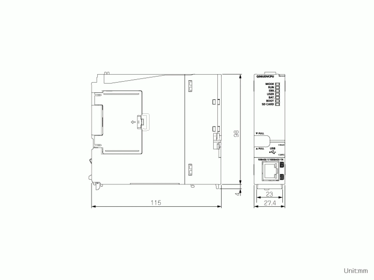 【送料無料】三菱電機凡庸シーケンサＱシリーズQ04UDVCPU