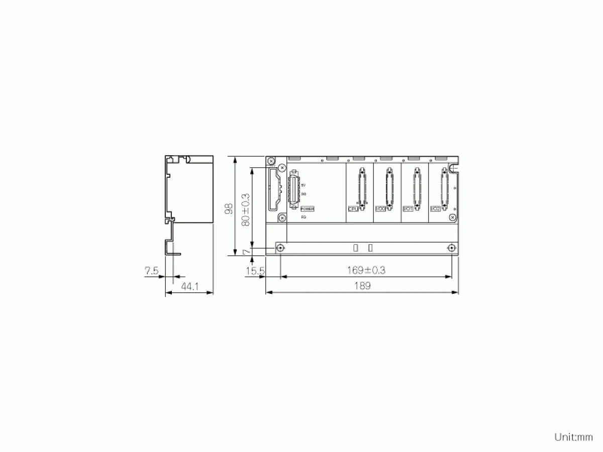 【送料無料】三菱電機基本ベースユニットQ33B