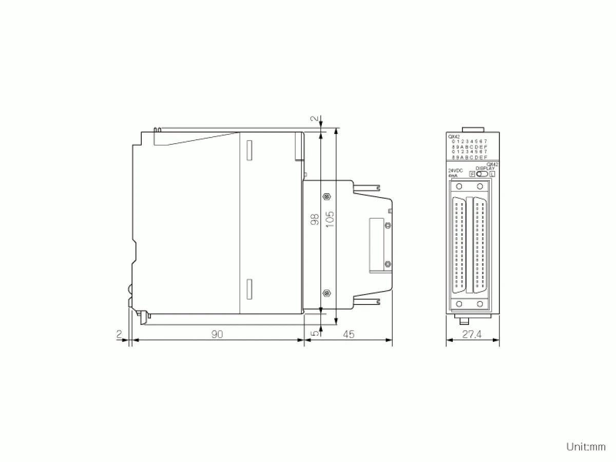 【送料無料】三菱電機DC入力ユニットQX42