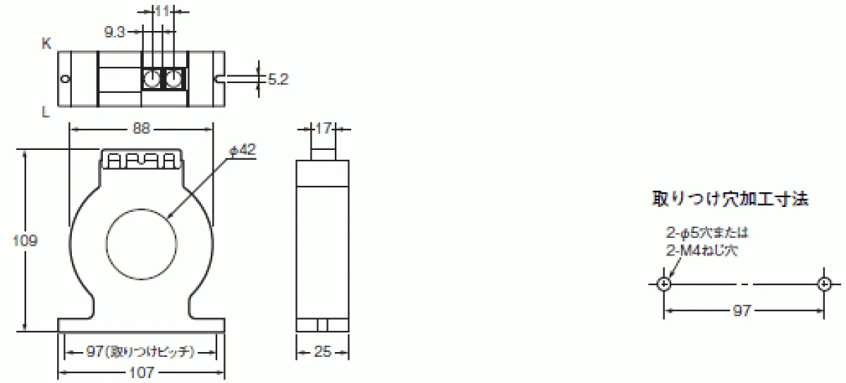 【送料無料】オムロン零相変流器OTG-LA42